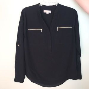 MICHAEL KORS Classic Black Blouse